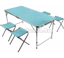 Комплект садовой мебели 5 в 1 DASWERK 680045 голубой