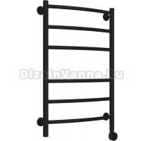 Полотенцесушитель электрический Стилье Формат 12 31512-8050 85x55 см, подключение справа, матовый черный, лесенка