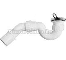 Сифон для ванны McAlpine MRB3 50 мм, белый