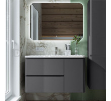 Мебель для ванной комнаты Itana Roberto 100 подвесная, графит