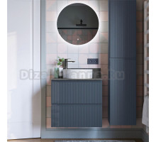 Мебель для ванной комнаты Itana Kate 65 подвесная, антрацит, со столешницей