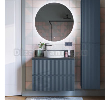 Мебель для ванной комнаты Itana Kate 80 подвесная, антрацит, со столешницей