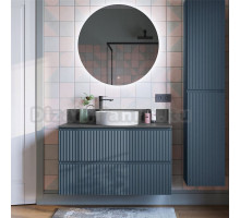 Мебель для ванной комнаты Itana Kate 100 подвесная, антрацит, со столешницей