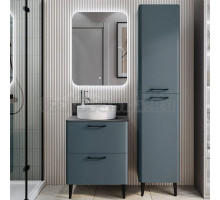 Мебель для ванной комнаты Itana Nais 2.0 60 напольная, антрацит, со столешницей