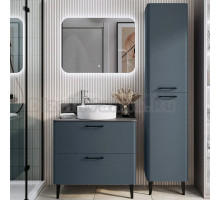 Мебель для ванной комнаты Itana Nais 2.0 80 напольная, антрацит, со столешницей