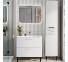 Мебель для ванной комнаты Itana Nais 2.0 80 напольная, белая матовая