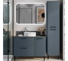 Мебель для ванной комнаты Itana Nais 2.0 100 напольная, антрацит, со столешницей