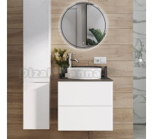 Мебель для ванной комнаты Itana Uno 60 подвесная, белый глянец, со столешницей