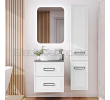 Мебель для ванной комнаты Itana Pino 60 подвесная, белая матовая, со столешницей