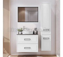 Мебель для ванной комнаты Itana Pino 75 подвесная, белая матовая, со столешницей