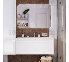 Мебель для ванной комнаты Itana Verona 2.0 100 подвесная, эмаль белая матовая