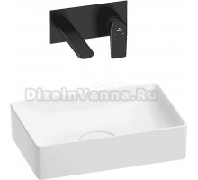 Комплект 2 в 1 Wellsee Pure BY Wellsee 201000707 глянцевый белый, матовый черный, С ВНУТРЕННЕЙ ЧАСТЬЮ