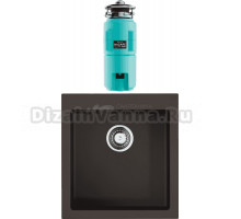 Комплект Мойка Omoikiri Bosen 47-DC, темный шоколад + Измельчитель Nagare slim 1250-AZ, azur blue