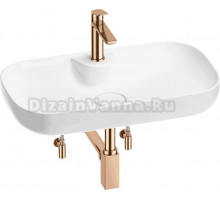 Комплект 5 в 1 Wellsee Croquis 2.0 201004114 глянцевый белый, розовое золото