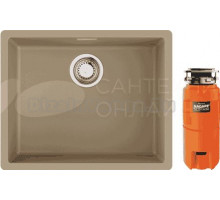 Комплект Мойка Omoikiri Yamakawa 55Т Integra-CH, шампань + Измельчитель Nagare slim 1250