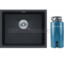 Комплект Мойка Paulmark Lumi LU55-AN, антрацит + Измельчитель Intenso I-500