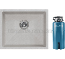 Комплект Мойка Paulmark Lumi LU55-BE, бежевая + Измельчитель Intenso I-800