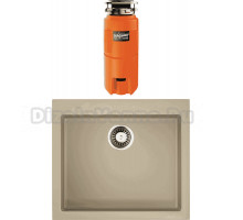 Комплект Мойка Omoikiri Bosen 57-СH, шампань + Измельчитель Nagare slim 1250