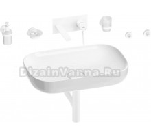 Комплект 8 в 1 Wellsee Croquis 201005685 глянцевый белый, матовый белый, С ВНУТРЕННЕЙ ЧАСТЬЮ