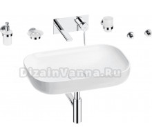 Комплект 8 в 1 Wellsee Croquis 201005701 глянцевый белый, хром, С ВНУТРЕННЕЙ ЧАСТЬЮ