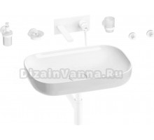 Комплект 8 в 1 Wellsee Croquis 201005705 глянцевый белый, матовый белый, С ВНУТРЕННЕЙ ЧАСТЬЮ