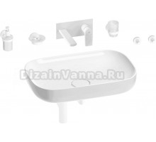 Комплект 8 в 1 Wellsee Croquis 201005720 глянцевый белый, матовый белый, С ВНУТРЕННЕЙ ЧАСТЬЮ