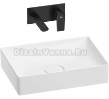Комплект 2 в 1 Wellsee Pure BY Wellsee 201000727 глянцевый белый, матовый черный, С ВНУТРЕННЕЙ ЧАСТЬЮ
