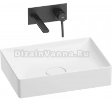 Комплект 2 в 1 Wellsee Pure BY Wellsee 201000732 глянцевый белый, матовый черный, С ВНУТРЕННЕЙ ЧАСТЬЮ