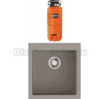 Комплект Мойка Omoikiri Bosen 47A-GR, Leningrad grey + Измельчитель Nagare slim 900