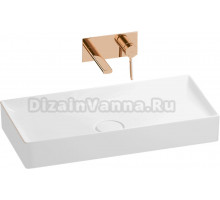 Комплект 2 в 1 Wellsee Pure BY Wellsee 201000754 глянцевый белый, розовое золото, С ВНУТРЕННЕЙ ЧАСТЬЮ