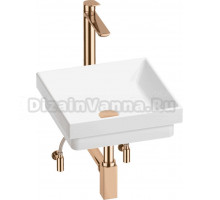 Комплект 5 в 1 Wellsee Doux 201004164 глянцевый белый, розовое золото