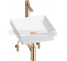 Комплект 5 в 1 Wellsee Doux 201004189 глянцевый белый, розовое золото