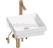 Комплект 5 в 1 Wellsee Doux 201004199 глянцевый белый, розовое золото