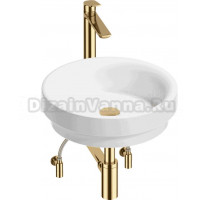 Комплект 5 в 1 Wellsee Doux 201004203 глянцевый белый, золото