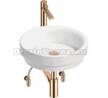 Комплект 5 в 1 Wellsee Doux 201004209 глянцевый белый, розовое золото