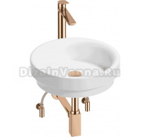 Комплект 5 в 1 Wellsee Doux 201004214 глянцевый белый, розовое золото