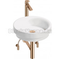 Комплект 5 в 1 Wellsee Doux 201004224 глянцевый белый, розовое золото