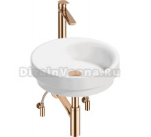 Комплект 5 в 1 Wellsee Doux 201004234 глянцевый белый, розовое золото