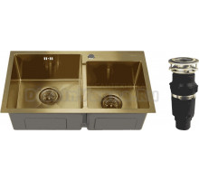 Комплект Мойка Melana S7240HG + Измельчитель Bone Crusher BC 610-AS