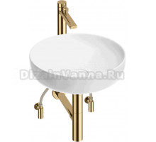 Комплект 5 в 1 Wellsee Chalice Perfection 201004278 глянцевый белый, золото