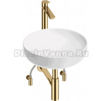 Комплект 5 в 1 Wellsee Chalice Perfection 201004283 глянцевый белый, золото