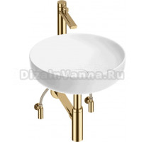 Комплект 5 в 1 Wellsee Chalice Perfection 201004288 глянцевый белый, золото