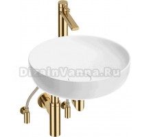 Комплект 5 в 1 Wellsee Chalice Perfection 201004298 глянцевый белый, золото