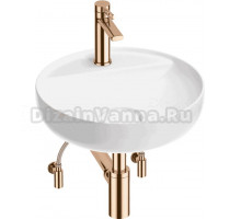 Комплект 5 в 1 Wellsee Chalice Perfection 201004309 глянцевый белый, розовое золото