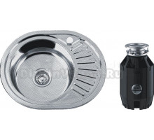 Комплект Мойка РМС MD8 MD8-5745OVL, L + Измельчитель Bone Crusher BC 910-AS