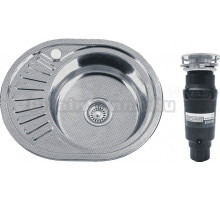 Комплект Мойка РМС MD8 MD8-5745OVR, R + Измельчитель Bone Crusher BC 910-SL-Slim Line