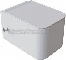 Унитаз подвесной Boheme Mane 970-SET-2-MW с функцией биде, безободковый, с микролифтом, белый матовый