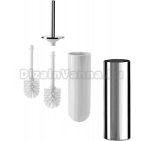 Ершик для унитаза Inda My love AV014ACR с запасной щеткой, хром