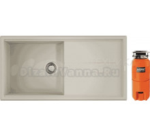 Комплект Мойка Omoikiri Tedori 100-EV, эверест + Измельчитель Nagare slim 900