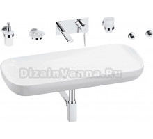 Комплект 8 в 1 Wellsee Croquis 201005761 глянцевый белый, хром, С ВНУТРЕННЕЙ ЧАСТЬЮ